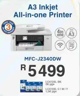 Computer Mania Brother A3 Inkjet All-in-one Printer offer