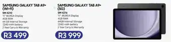 Computer Mania Samsung galaxy tab A9+ offer