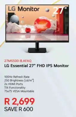 Computer Mania LG Essential 27" FHD IPS Monitor offer