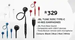 Computer Mania JBL tune 305c type-c hi-res earphones offer