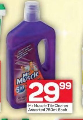 Pick n Pay Mr Muscle Tile Cleaner Assorted 750ml each offer