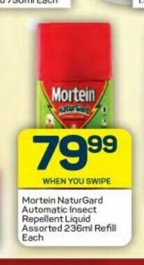 Pick n Pay Mortein NaturGard Automatic Insect Repellent Liquid Assorted 236ml Refill each offer