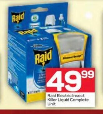 Pick n Pay Raid Electric Insect Killer Liquid Complete Unit offer
