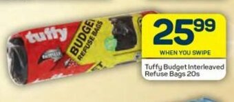 Pick n Pay Tuffy Budget Interleaved Refuse Bags 20s offer