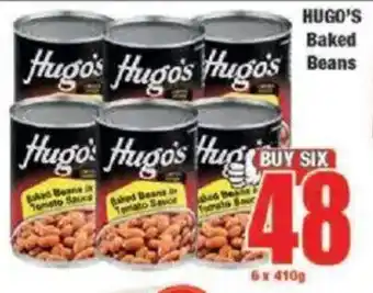 Boxer HUGO'S Baked Beans offer