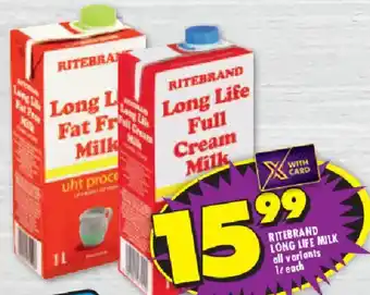 Shoprite Ritebrand long life milk offer