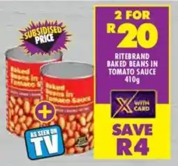 Shoprite Ritebrand baked beans in tomato sauce offer