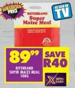 Shoprite Ritebrand super maize meal offer