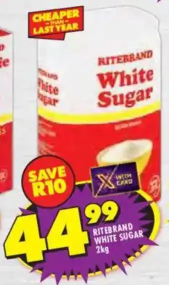 Shoprite Ritebrand white sugar offer