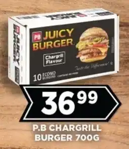 Goal Supermarket P.b chargrill burger offer