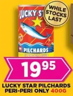 Goal Supermarket Lucky star pilchards peri-peri only offer