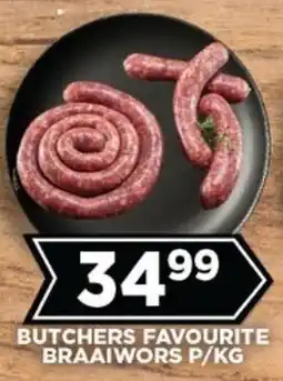 Goal Supermarket Butchers favourite braaiwors offer