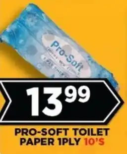 Goal Supermarket Pro-soft toilet paper 1ply offer