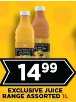 Goal Supermarket Exclusive juice range assorted offer