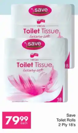 Save Hyper Save Toilet Rolls 2 Ply offer