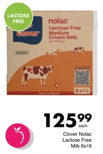 Save Hyper Clover Nolac Lactose Free Milk offer