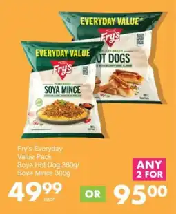Save Hyper Fry's Everyday Value Pack Soya Hot Dog/ Soya Mince offer