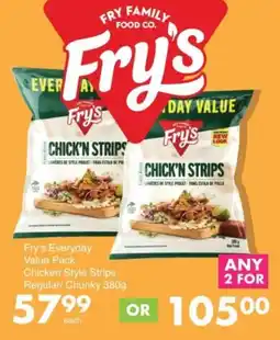 Save Hyper Fry's Everyday Value Pack Chicken Style Strips Regular/ Chunky offer