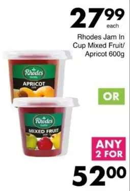Save Hyper Rhodes Jam In Cup Mixed Fruit/ Apricot offer