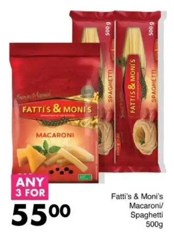 Save Hyper Fatti's & Moni's Macaroni/ Spaghetti offer