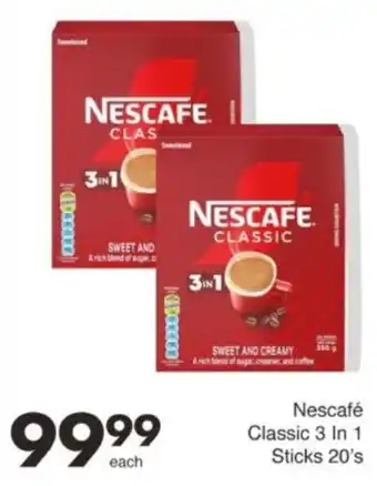 Save Hyper Nescafé Classic 3 In 1 Sticks offer