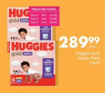 Save Hyper Huggies Gold Jumbo Pack Pants offer