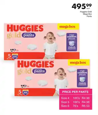 Save Hyper Huggies Gold Mega Box Pants offer