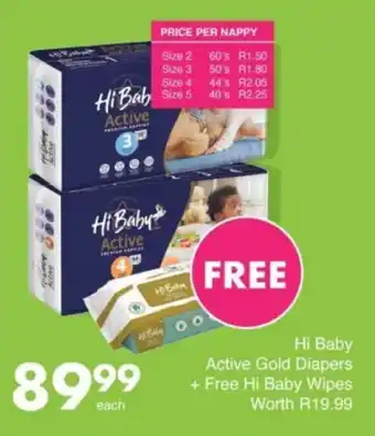 Save Hyper Hi Baby Active Gold Diapers offer
