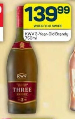 Pick n Pay KWV 3-Year-Old Brandy 750ml offer
