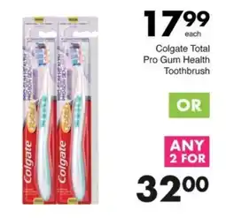 Save Hyper Colgate Total Pro Gum Health Toothbrush offer