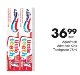 Save Hyper Aquafresh Advance Kids Toothpaste offer