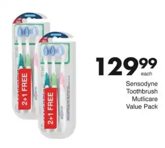 Save Hyper Sensodyne Toothbrush Mutlicare Value Pack offer