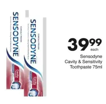 Save Hyper Sensodyne Cavity & Sensitivity Toothpaste offer