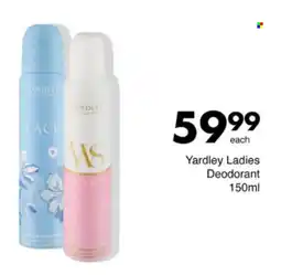 Save Hyper Yardley Ladies Deodorant offer