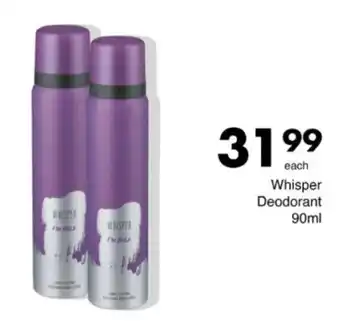 Save Hyper Whisper Deodorant offer