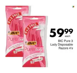 Save Hyper BIC Pure 3 Lady Disposable Razors offer
