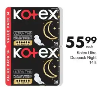 Save Hyper Kotex Ultra Duopack Night offer