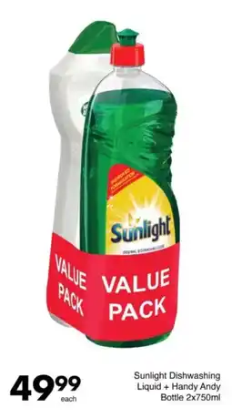 Save Hyper Sunlight Dishwashing Liquid + Handy Andy Bottle offer