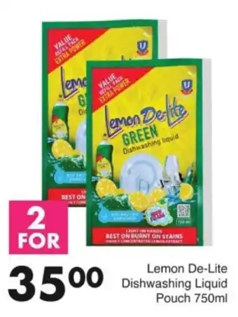 Save Hyper Lemon De-Lite Dishwashing Liquid Pouch offer