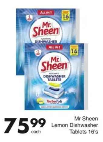 Save Hyper Mr Sheen Lemon Dishwasher Tablets offer