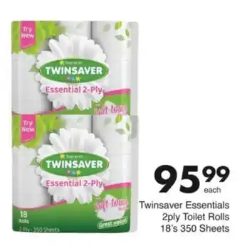 Save Hyper Twinsaver Essentials 2ply Toilet Rolls offer
