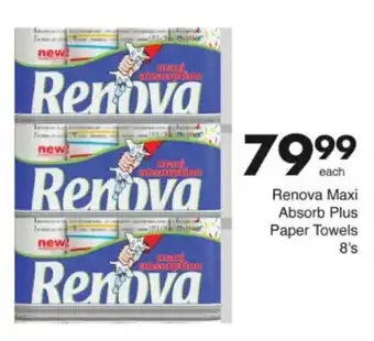 Save Hyper Renova Maxi Absorb Plus Paper Towels offer