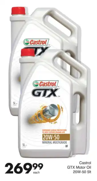 Save Hyper Castrol GTX Motor Oil 20W-50 offer