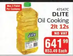 KitKat Cash and Carry DLITE Oil Cooking 2lt 12s offer