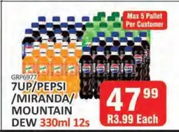 KitKat Cash and Carry 7UP/PEPSI/MIRANDA/MOUNTAIN DEW 330ml 12s offer