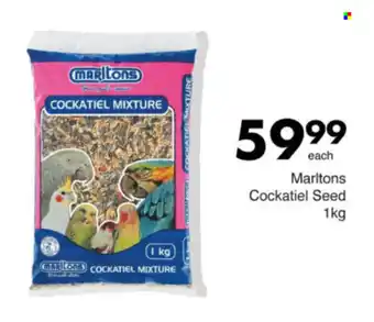 Save Hyper Marltons Cockatiel Seed offer