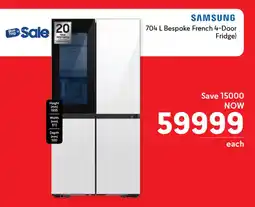 Makro SAMSUNG Bespoke French 4-Door Fridge offer