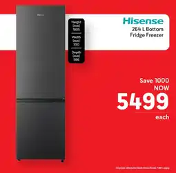 Makro Hisense Bottom Fridge Freezer offer