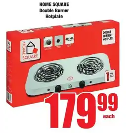 Boxer Superstores HOME SQUARE Double Burner Hotplate offer