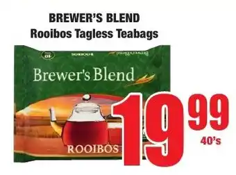 Boxer Superstores BREWER'S BLEND Rooibos Tagless Teabags offer